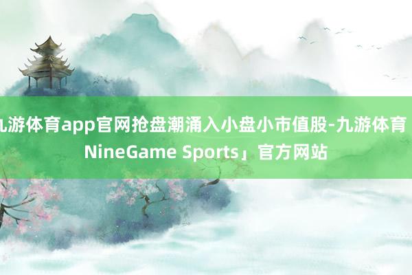 九游体育app官网抢盘潮涌入小盘小市值股-九游体育「NineGame Sports」官方网站